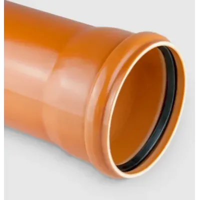 Kaczmarek rura pvc-u lita fi 160x4,7 l-1000mm pomarańczowa 