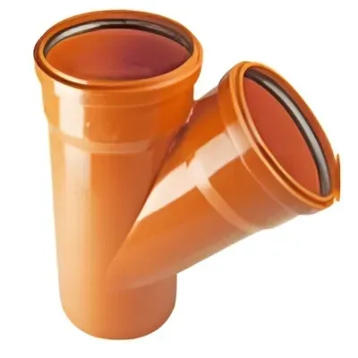 Kaczmarek trójnik pvc fi 110/110 45° pomarańczowy