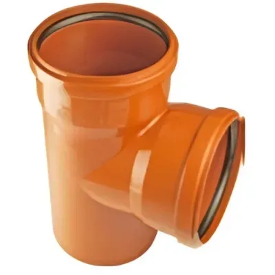Kaczmarek trójnik pvc fi redukcyjny 160/160 90° pomarańczowy