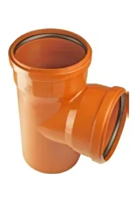 Kaczmarek trójnik pvc fi 110/110 90° pomarańczowy